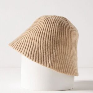 Anthropologie Tan Ribbed Women's Hat NEVER WORN!